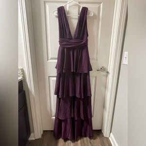 Lulu’s full length ruffle dress